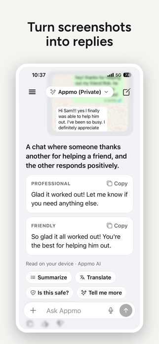 Appmo - AI Assistant Screenshot 4 of 7