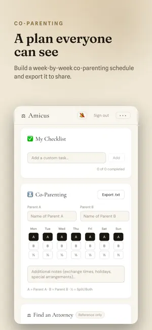 Amicus – Divorce Assistant screenshot 2