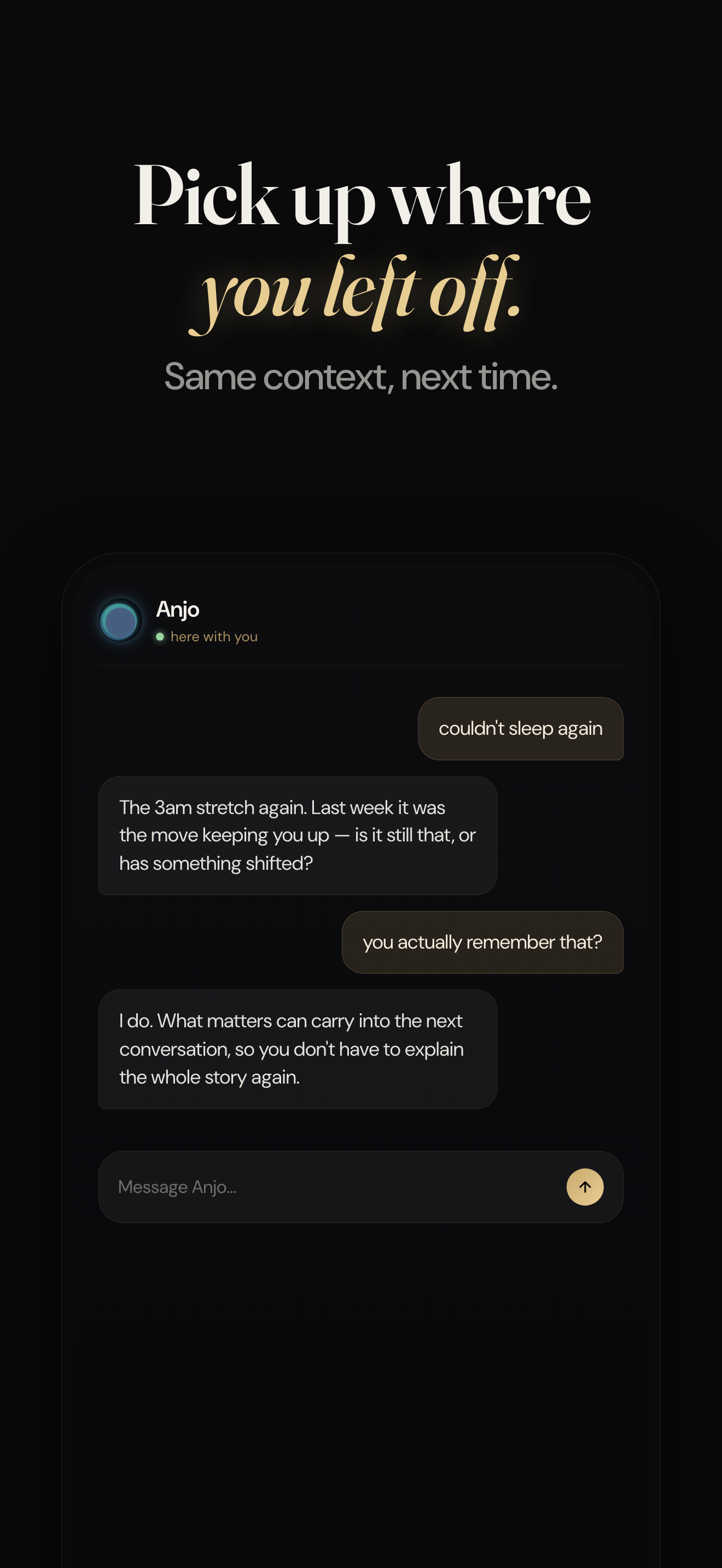 Anjo: AI Companion with Memory screenshot 4