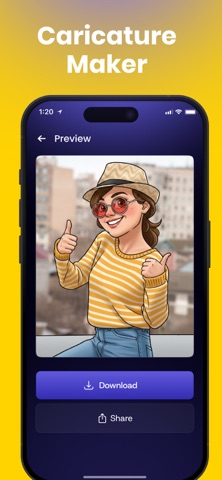 Cartoon Photo Generator: Toonz iPhone screenshot