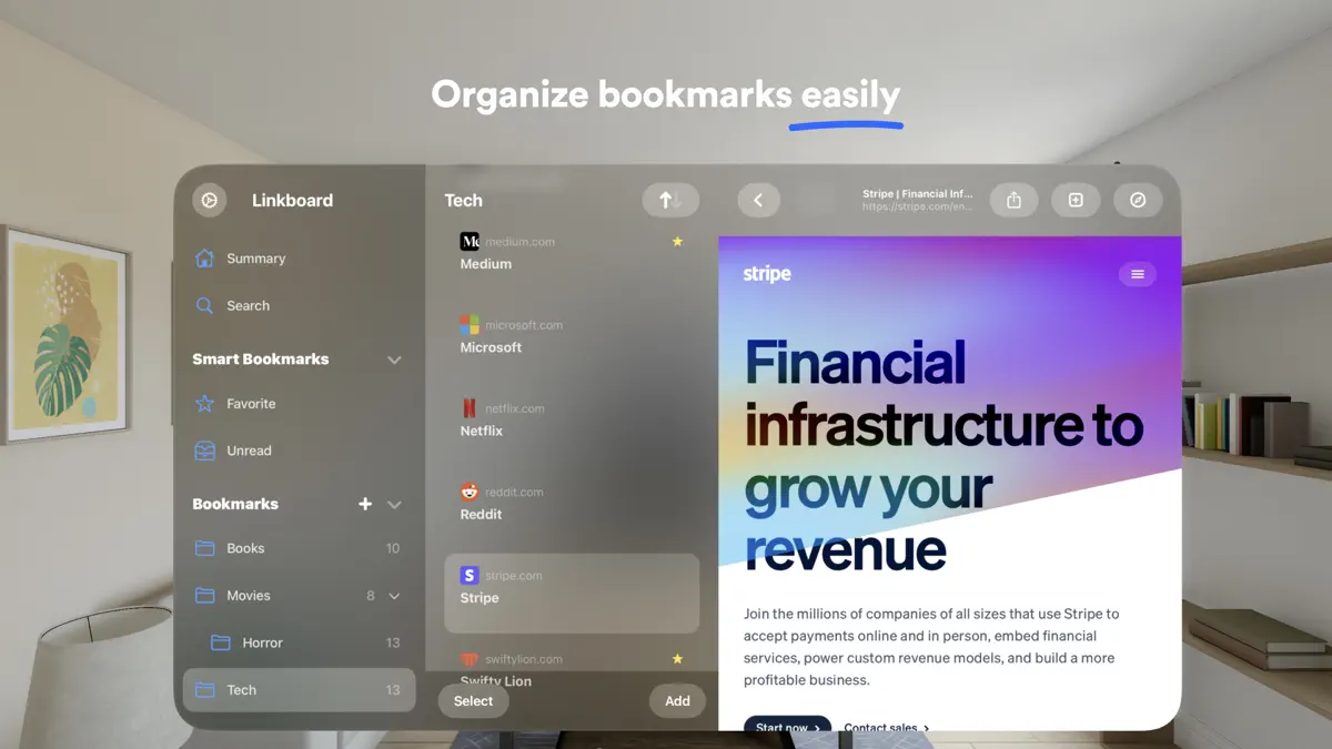 Linkboard: News and Bookmarks screenshot 1