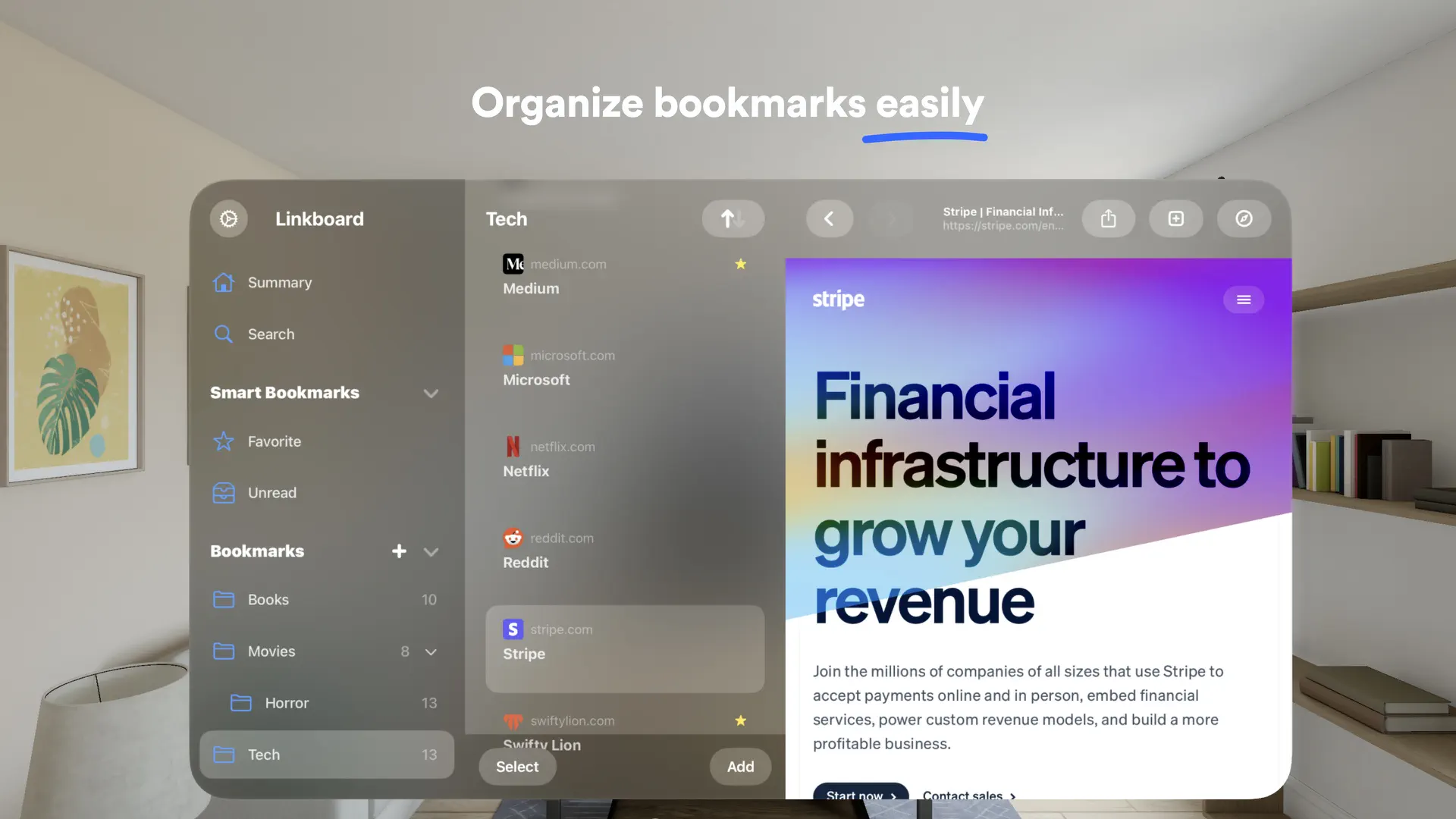 Linkboard: News and Bookmarks screenshot