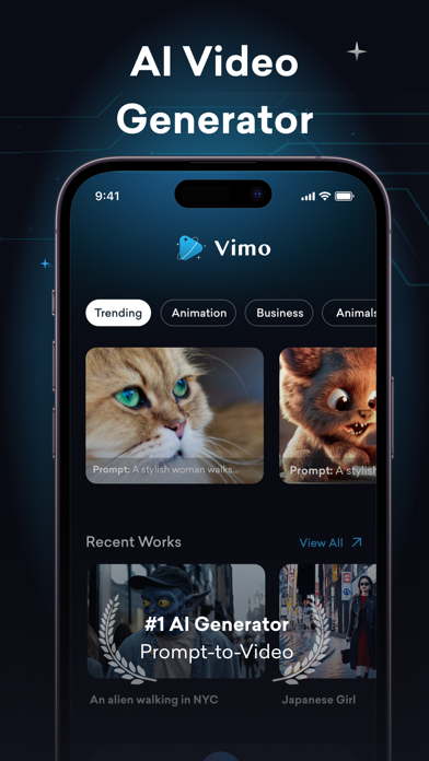 Vimo: AI Video Generatorのおすすめ画像1