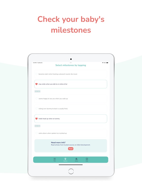 Screenshot #5 pour Baby Tracker. Milestone growth