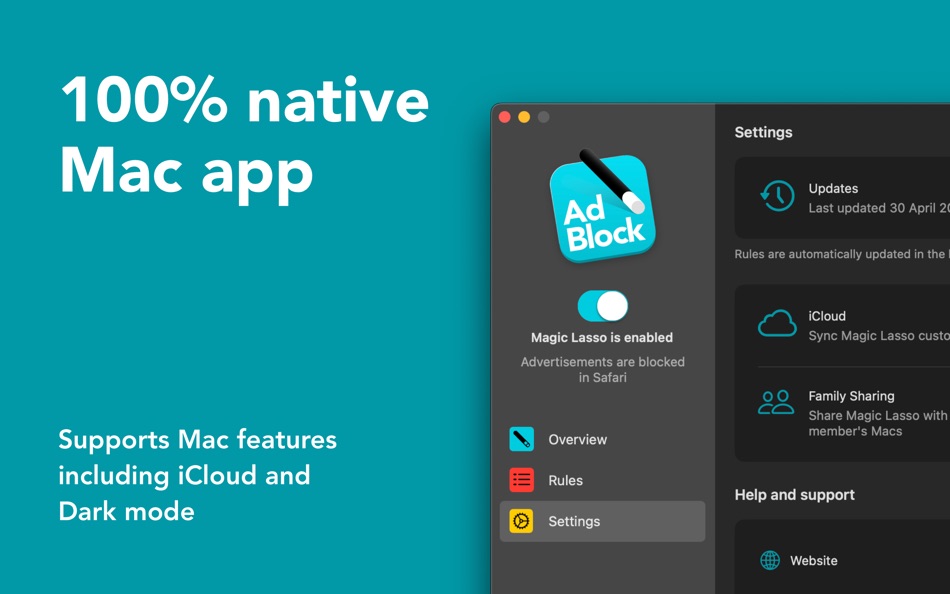 #7. Ad blocker - Magic Lasso (macOS) 由: Matthew Bickham