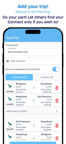 FlierLink: Find Co-Travelers screenshot