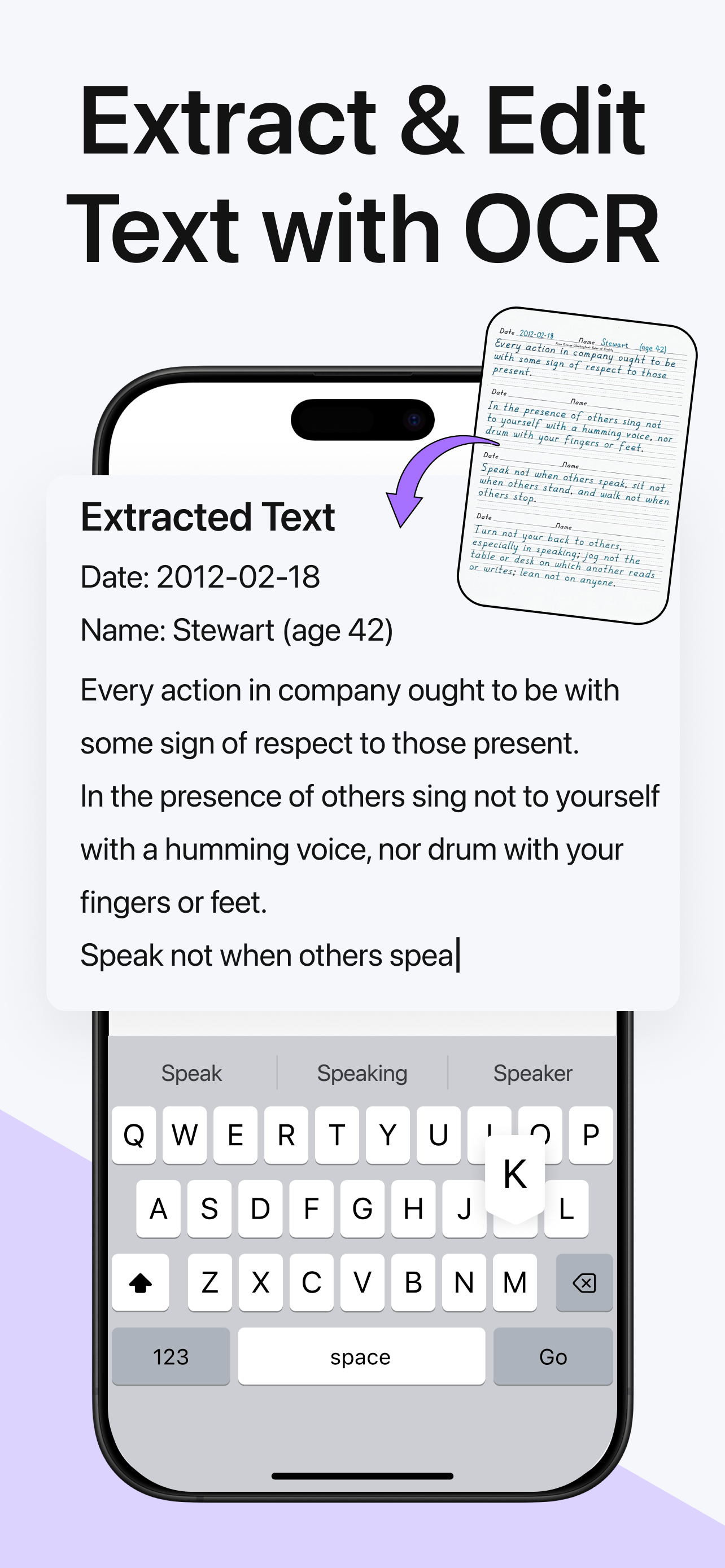 Image to Text - Scan & Convert