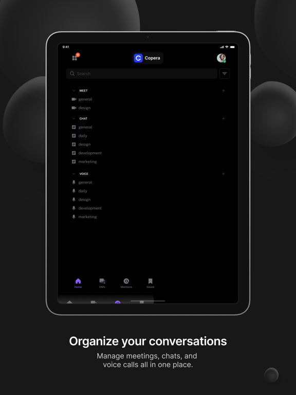Copera Chat iPad screenshot 2 - Business app