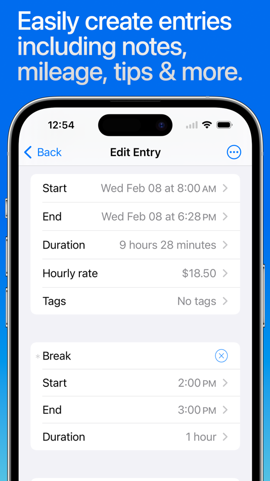 #6. Hours Tracker: Time Tracking (iOS) بواسطة: Cribasoft, LLC