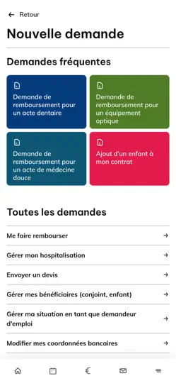 Capture d'écran de Sanergi IEG Ma Santé sur iPhone 2
