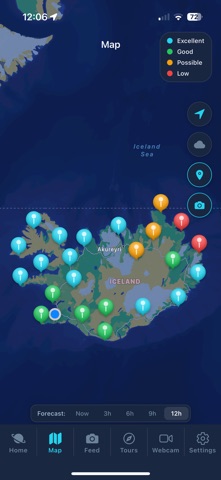 Aurora Iceland Northern Lights iPhone screenshot 3