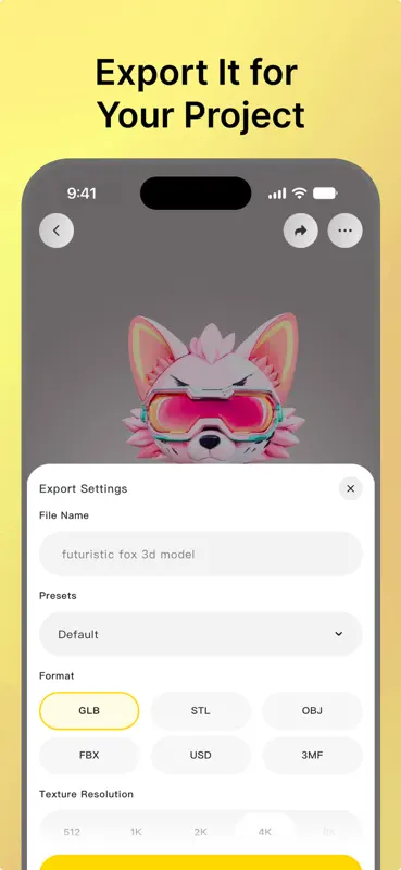 Tripo AI: 3Dモデル生成ツール screenshot 7 of 8