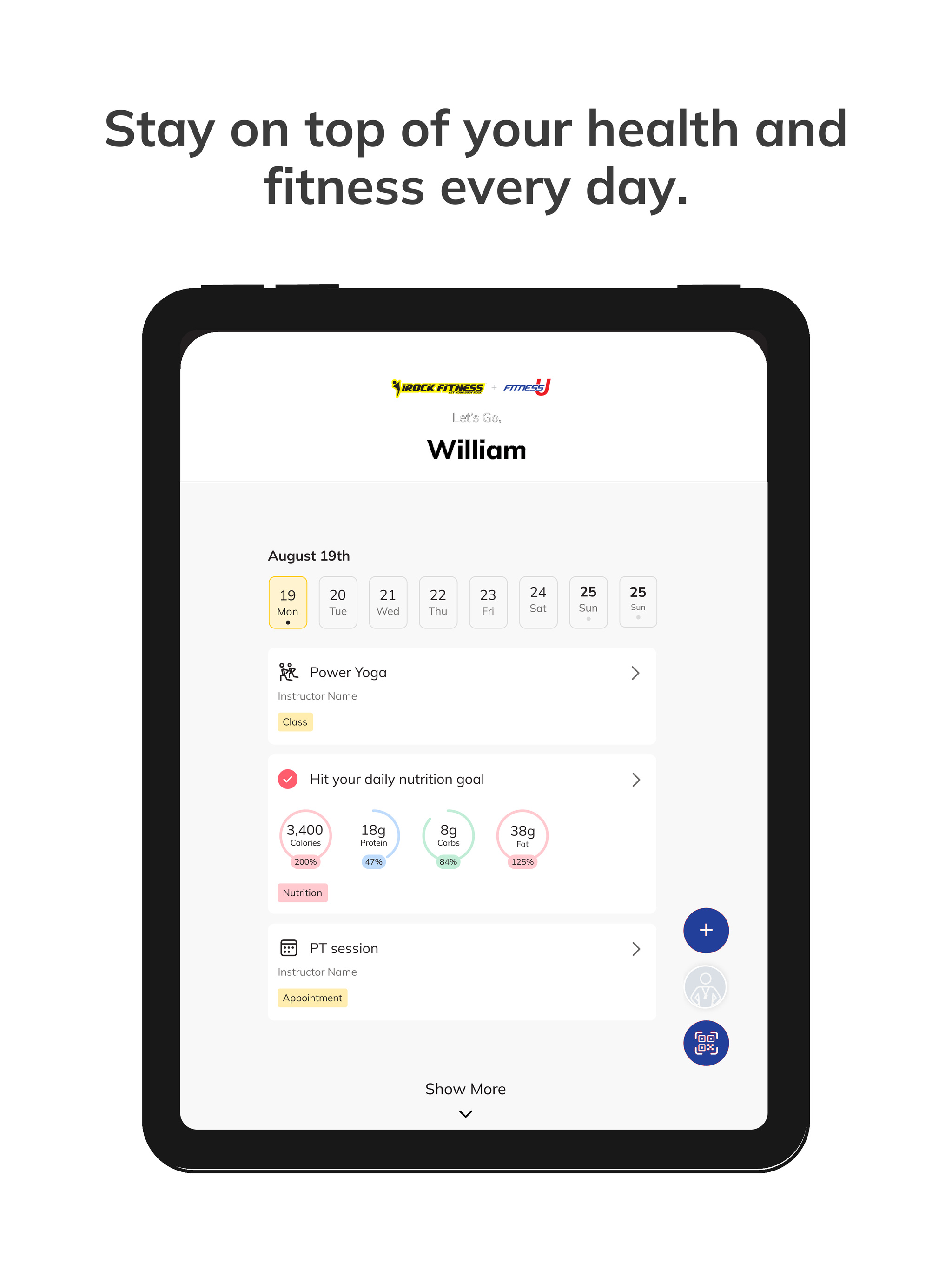 FitnessU and iRock Fitness