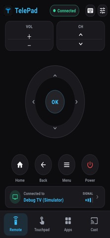 Universal TV Remote: TelePad iPhone screenshot
