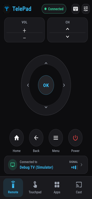 TelePad: TV Remote Control Screenshot 1 of 4