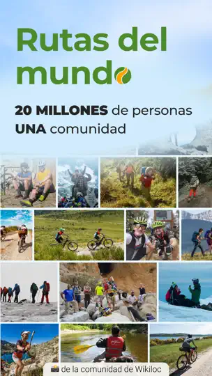 Captura de pantalla de Wikiloc - Rutas Del Mundo en iPhone 1