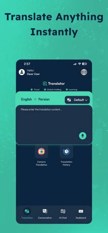 AI Translator Voice and Text iPhone screenshot