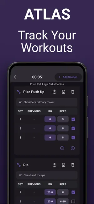 ATLAS - Gym & Workout Tracker screenshot 1