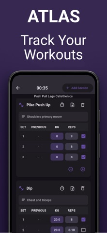 ATLAS - Workout & Goal Tracker screenshot
