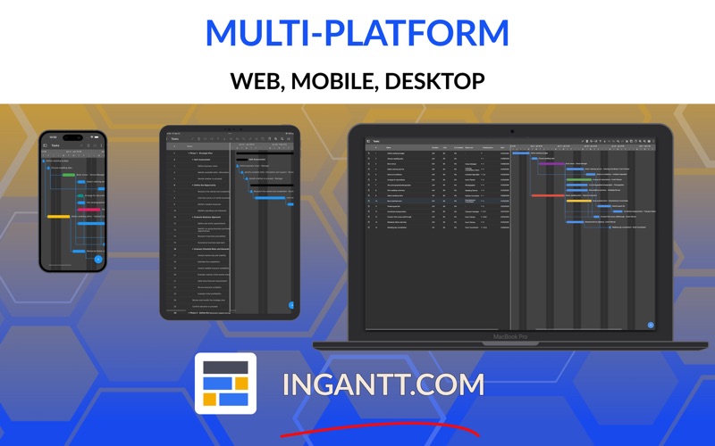 Gantt chart AI planner-Ingantt iPhone screenshot