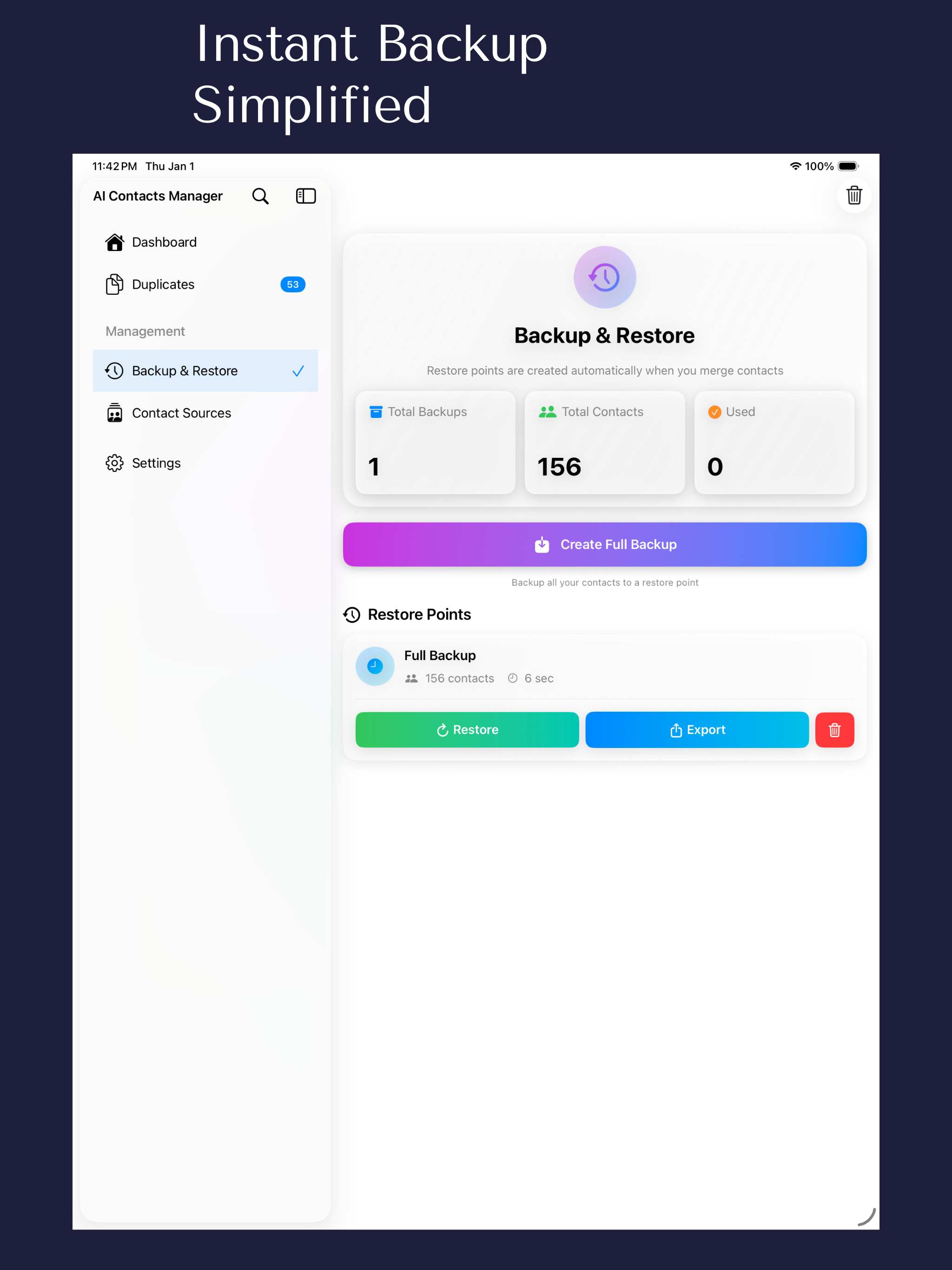 AI Contacts Manager
