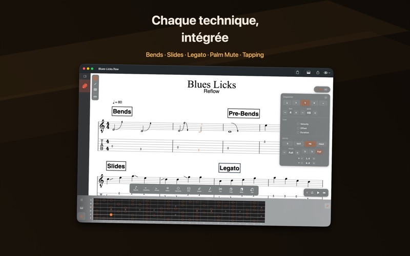 Screenshot #2 pour Reflow - Éditeur de Tablatures