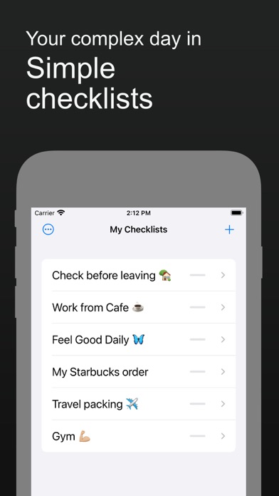 Screenshot #2 pour ForgetNot 2 - Checklists