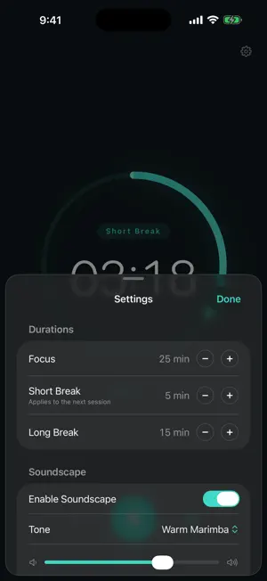 NeoFocus – Focus Timer screenshot 2
