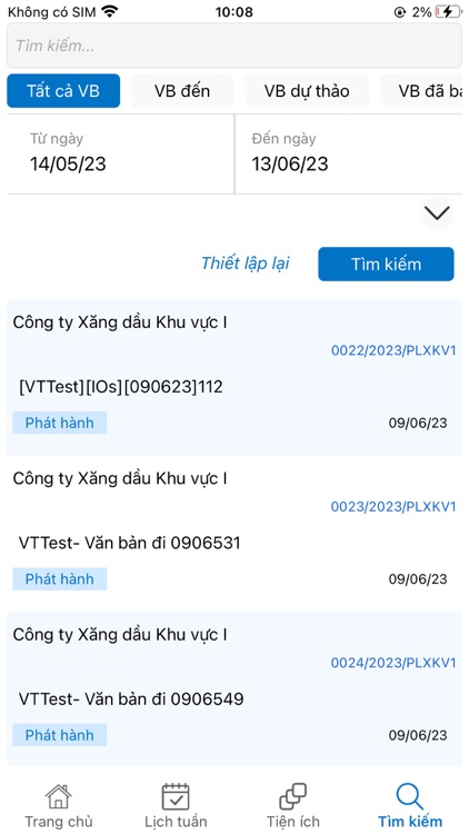 Petrolimex DOffice screenshot-3