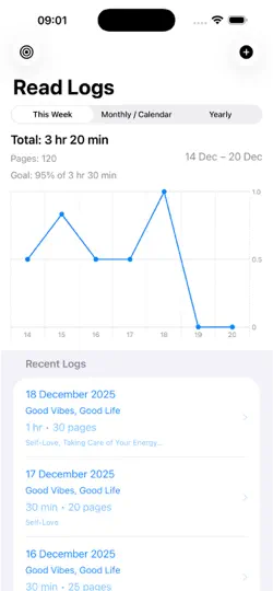 Screenshot von Read-Logs auf dem iPhone 1