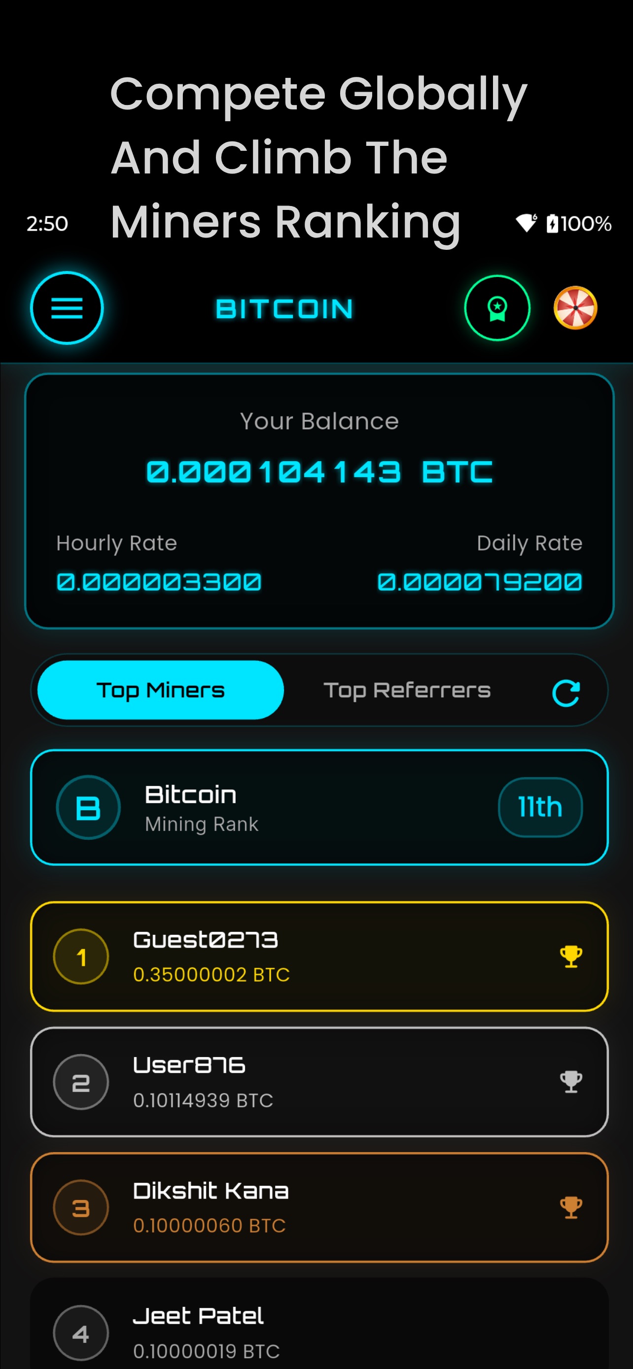 Bitcoin Mining - BTC Miner screenshot 5