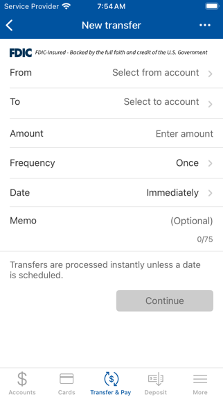 Belmont Savings Bank, SSB Screenshot