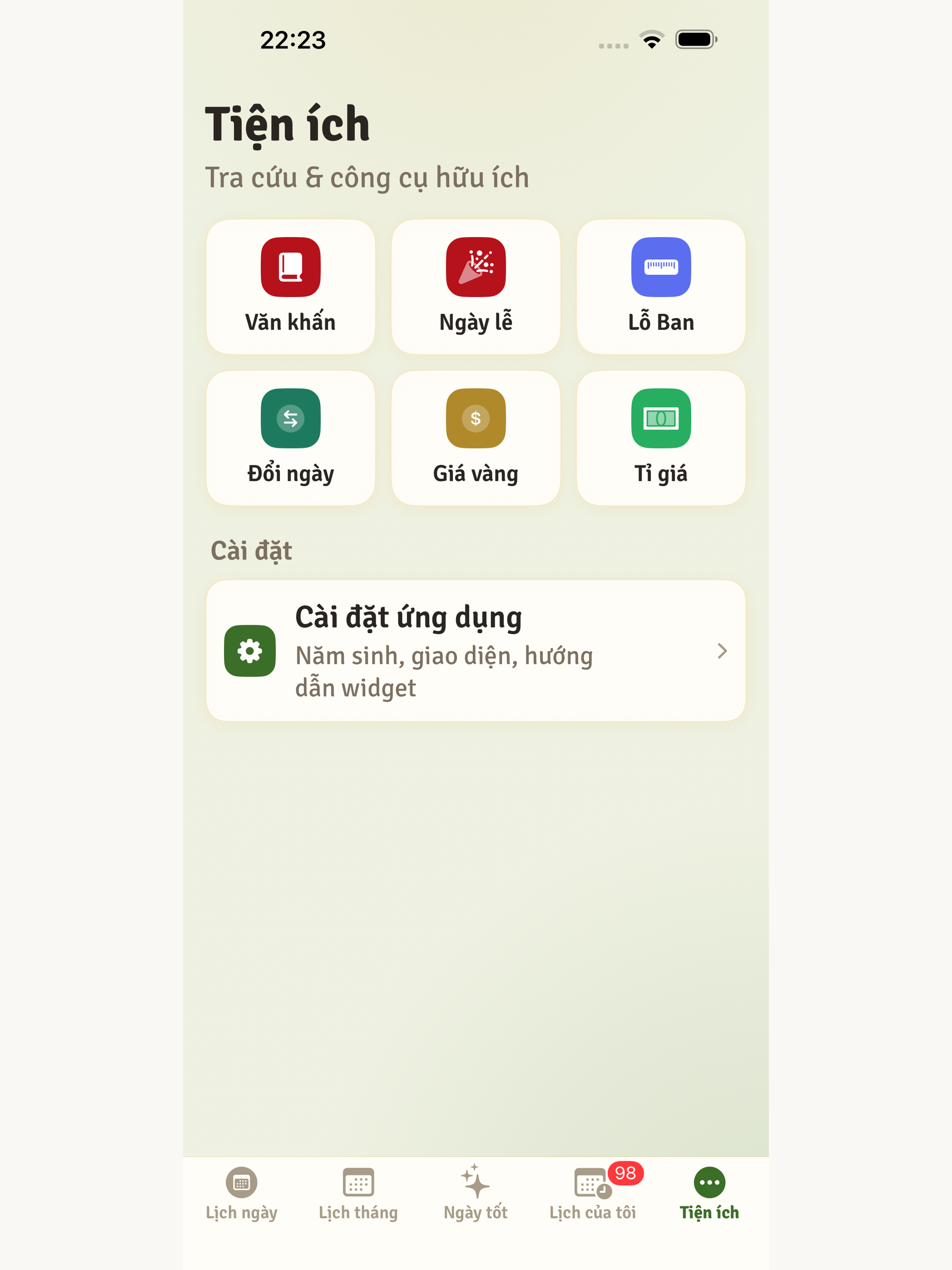 Lịch Âm - Lịch Bình An screenshot 14