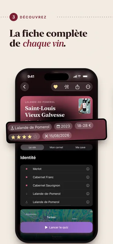 Viny : Scan, Cave et Quiz Vin screenshot 3 of 8