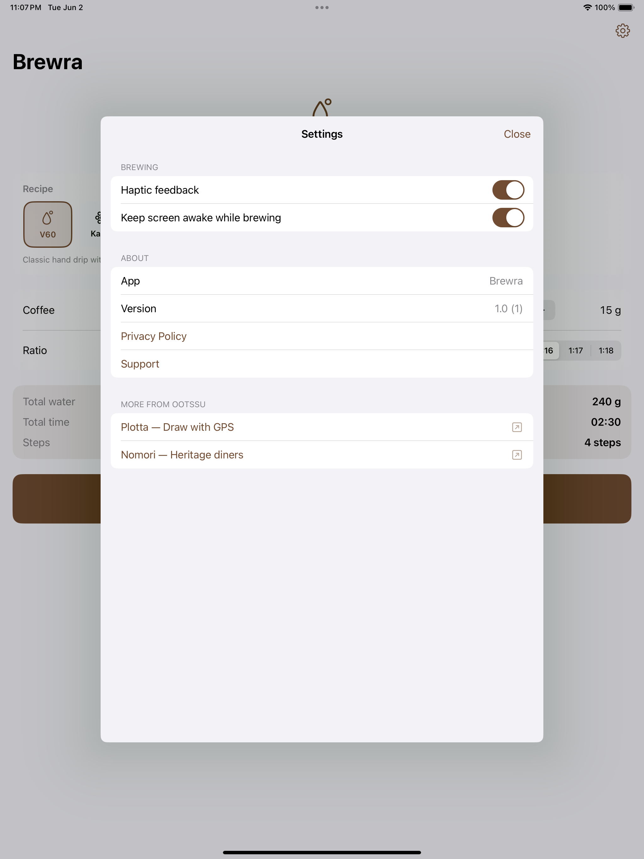Brewra: Pour-Over Timer screenshot 8