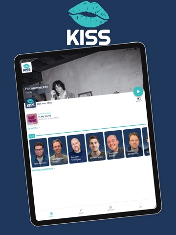 KISS FM iPad screenshot