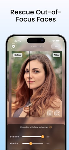 UltraSharp AI Upscaler & Edits iPhone screenshot
