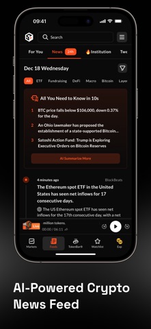 SoSoValue: Crypto Tracker iPhone screenshot