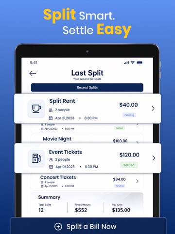 Split Bill: Split Payments App iPad screenshot