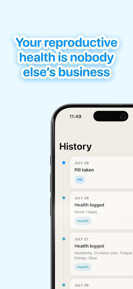 Lua: Period & Birth Control screenshot 5
