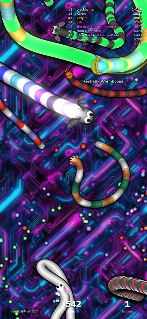 slither.io - Vibrant Battleground