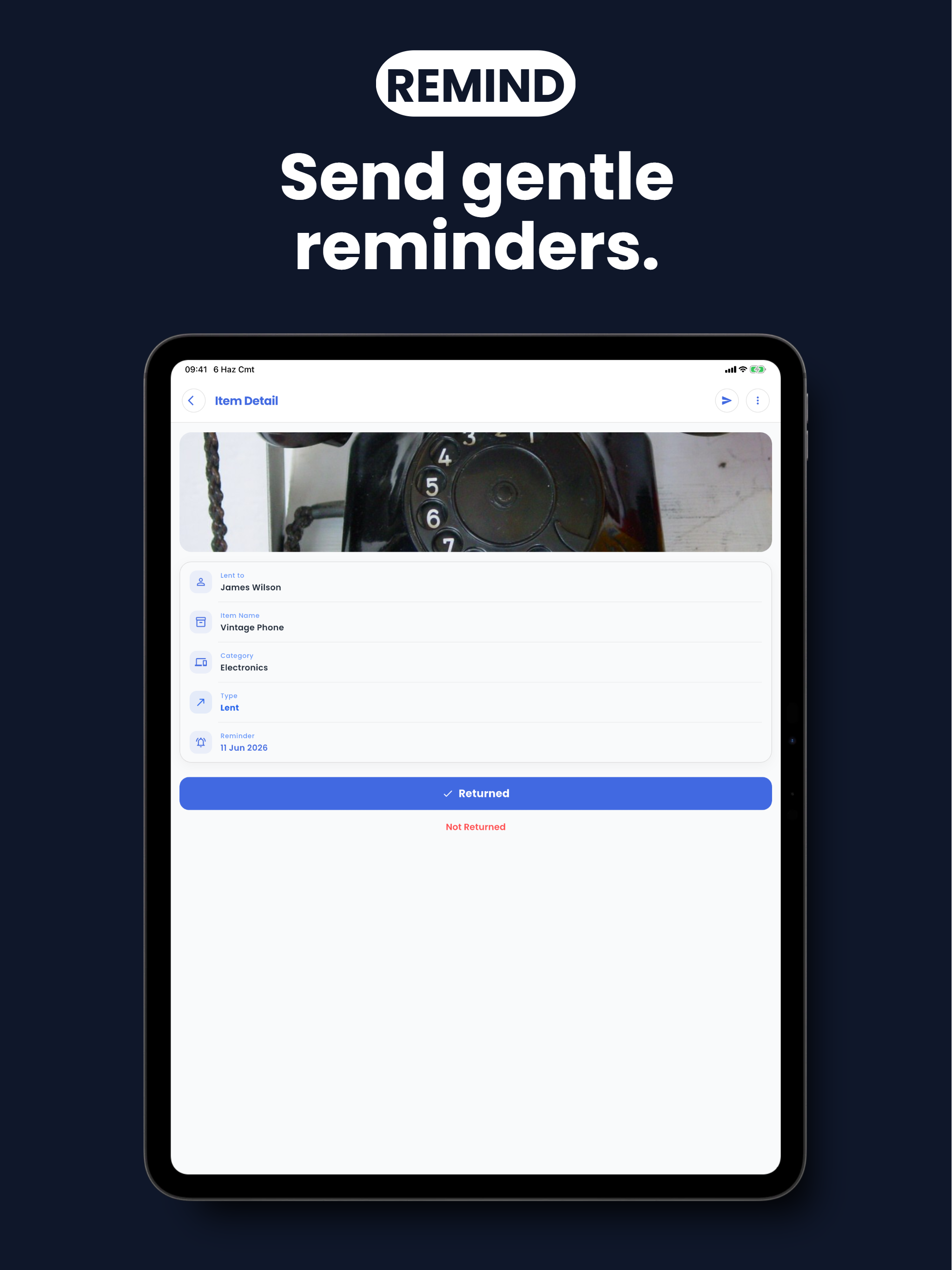 Whos: Borrow Tracker
