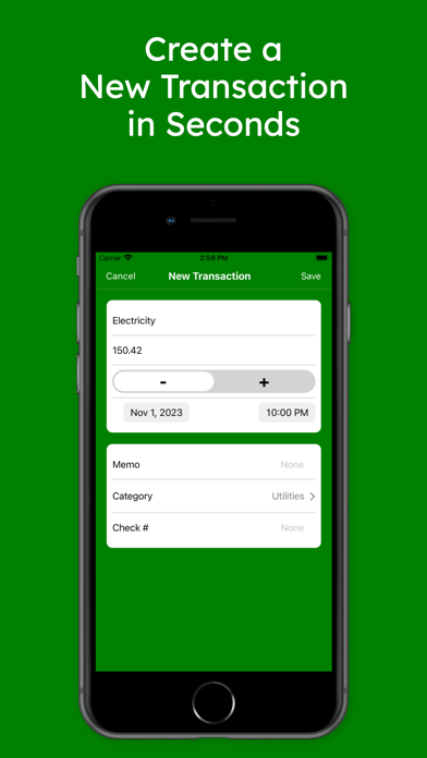The Checkbook Screenshot