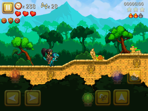 Super Tribe Boy: Dino Run iPad screenshot 3 - Games app