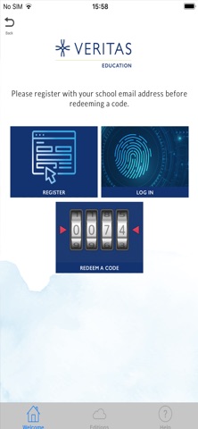 Veritas Education Portal screenshot