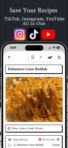 Let Him Cook: Recipe Saver screenshot