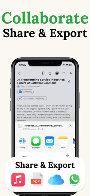Voice to Text AI: Parrot Notes screenshot 3