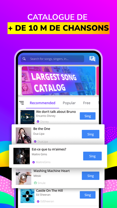 Screenshot #3 pour Smule: Chantez et Karaoké