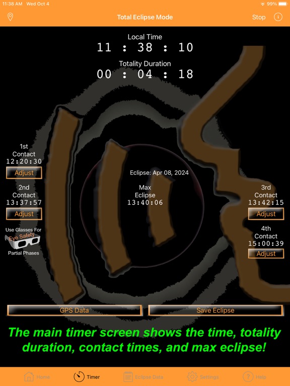 Screenshot #6 pour Solar Eclipse Timer