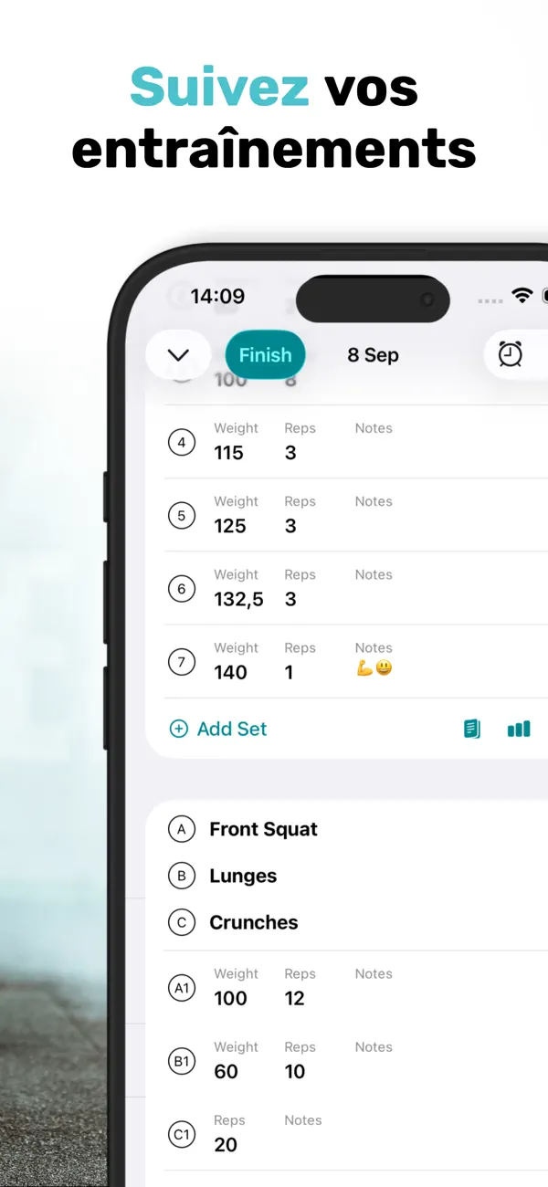 Screenshot #2 pour Carnet de Musculation RepCount